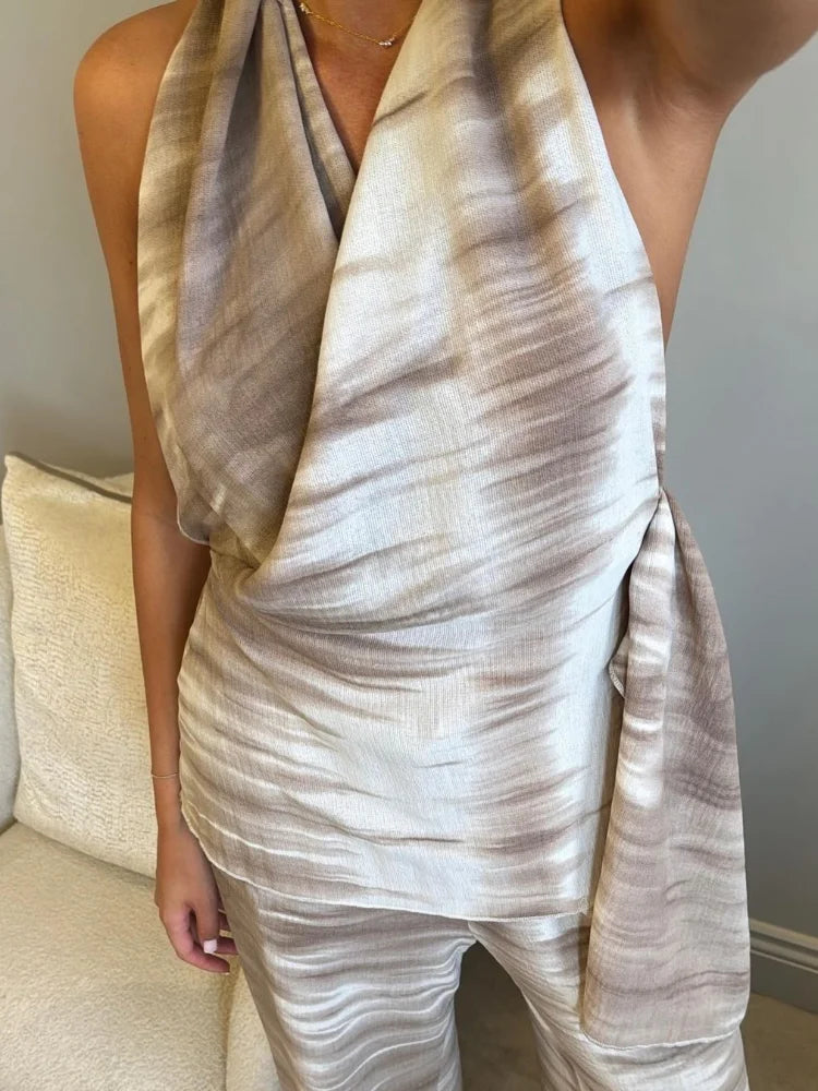 Lässiges Tie-Dye-Neckholder-Set