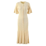 MAAYAH – Midi-Strickkleid mit Knopfleiste