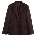 Slim-Fit-Blazer mit einem Knopf