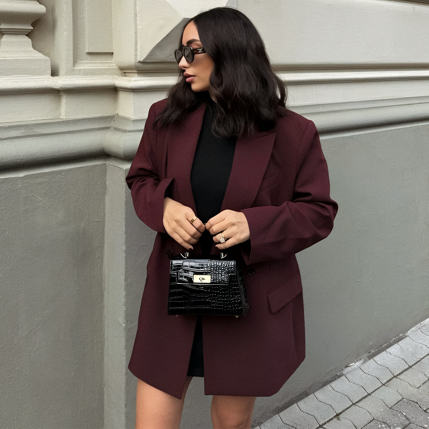 Eleganter Long-Blazer – Office Style