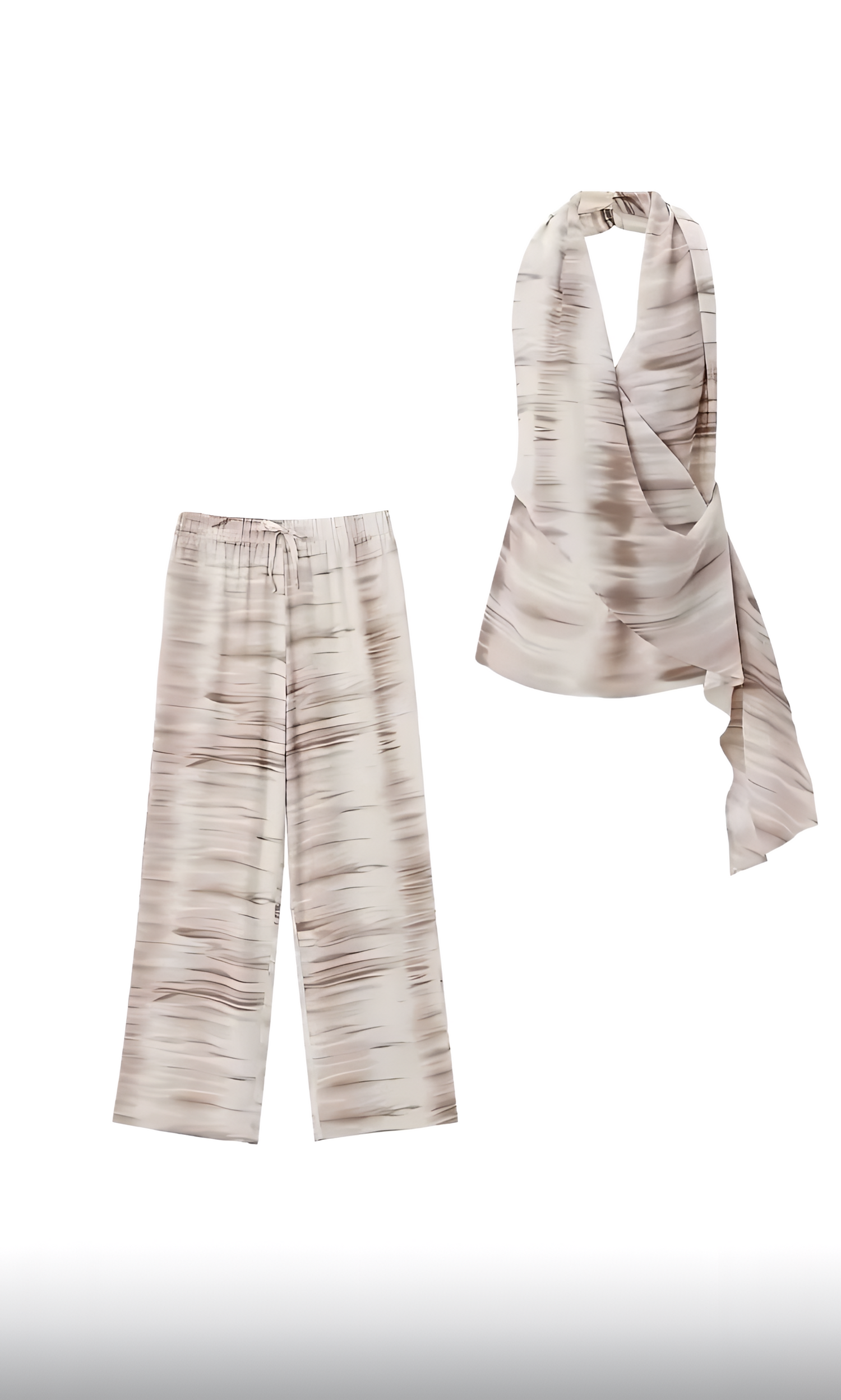 Lässiges Tie-Dye-Neckholder-Set