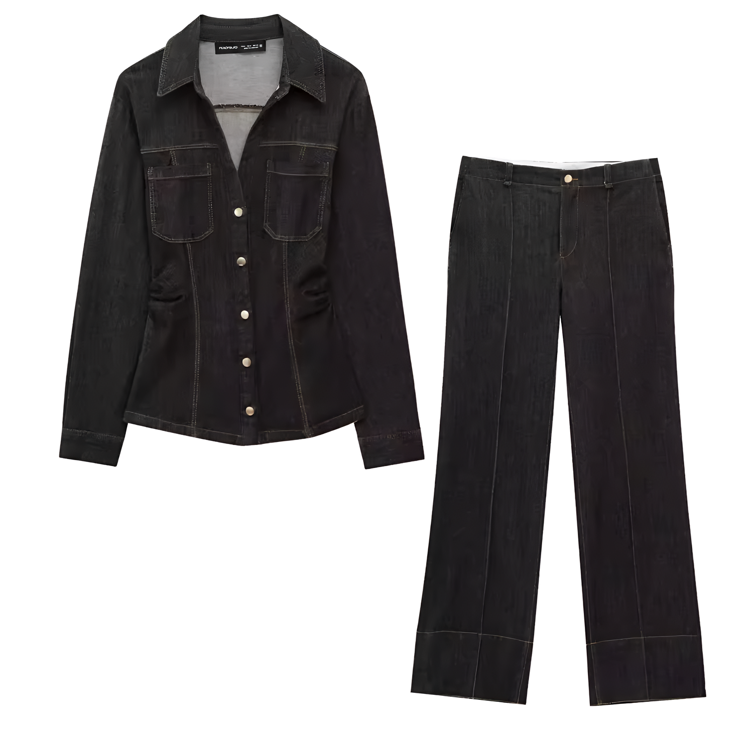Schmale &amp; weite Jeans-Set